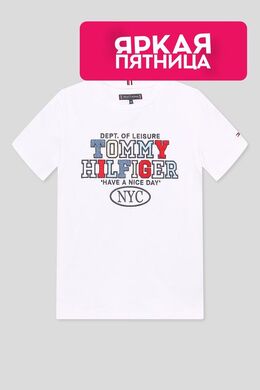 Tommy Hilfiger: Хлопковая футболка 