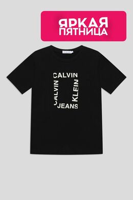 Calvin Klein Jeans: Футболка с принтом 