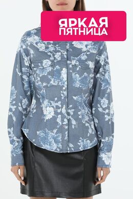 Guess: Джинсовая рубашка 