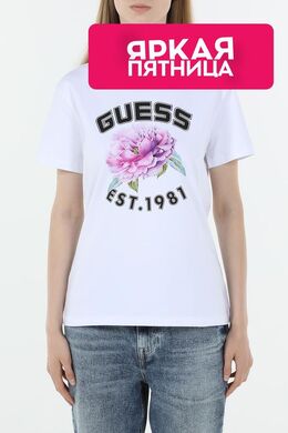 Guess: Хлопковая футболка 