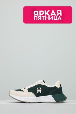 Tommy Hilfiger: Зелёные кроссовки 