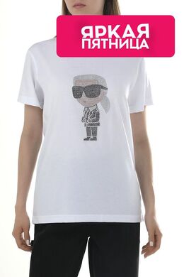 Karl Lagerfeld: Хлопковая футболка  Choupette