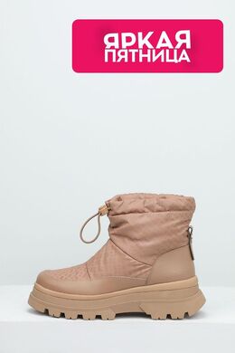 BOSS: Бежевые сапоги 