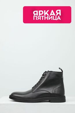 BOSS: Чёрные ботинки 