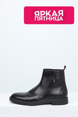 BOSS: Чёрные ботинки 