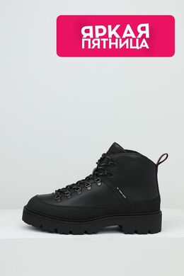 Tommy Hilfiger: Чёрные ботинки 