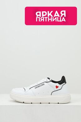 Love Moschino: Белые кроссовки 