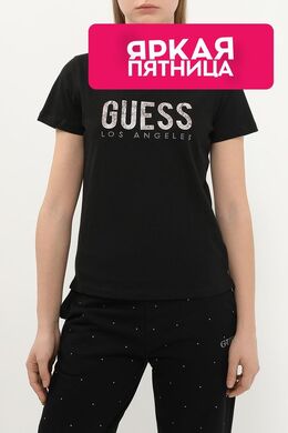 Guess: Хлопковая футболка 