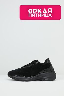 EMPORIO ARMANI: Чёрные кеды 