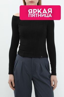 Calvin Klein Jeans: Чёрный топ 