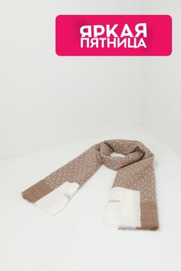 Calvin Klein: Бежевый шарф 