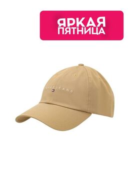 Tommy Jeans: Бежевая кепка 