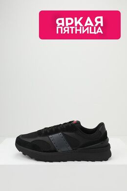 Tommy Hilfiger: Чёрные кроссовки 