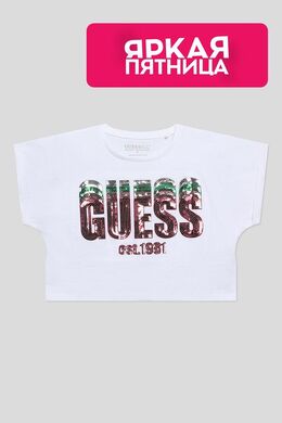 Guess: Хлопковая футболка 