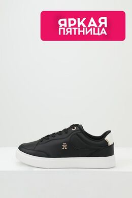 Tommy Hilfiger: Чёрные кеды 