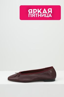 Tommy Hilfiger: Бордовые балетки 