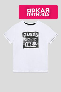 Guess: Хлопковая футболка 