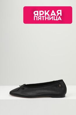 Tommy Hilfiger: Чёрные балетки 