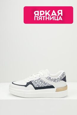 Tommy Hilfiger: Белые кроссовки 