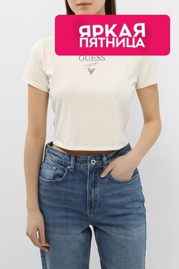 Guess: Хлопковая футболка 