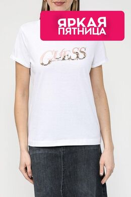 Guess: Хлопковая футболка 
