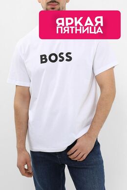 BOSS: Хлопковая футболка 