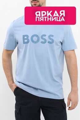 BOSS: Хлопковая футболка 