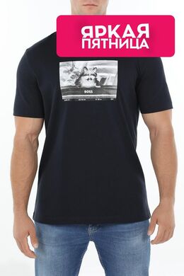 BOSS: Хлопковая футболка 