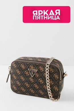 Guess: Коричневая сумка 