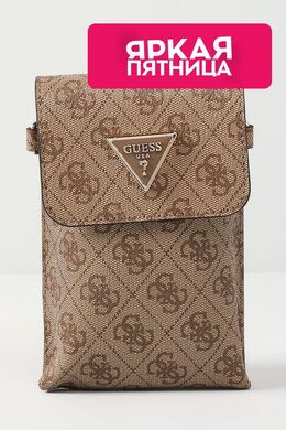 Guess: Коричневая сумка 
