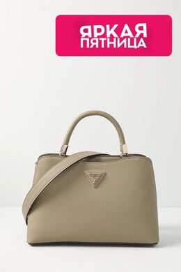 Guess: Бежевая сумка 