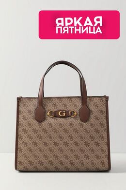 Guess: Коричневая сумка 