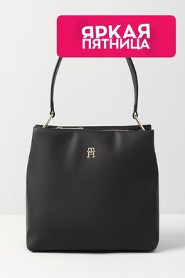 Tommy Hilfiger: Чёрная сумка  Soft