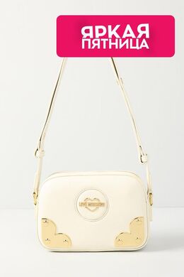 Love Moschino: Бежевая сумка 