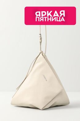 Calvin Klein: Бежевая сумка 