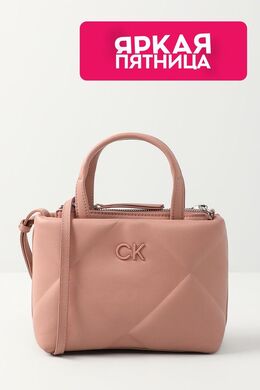 Calvin Klein: Бежевая сумка 