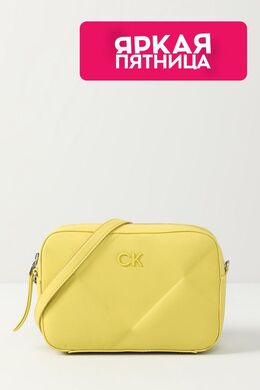 Calvin Klein: Жёлтая сумка 