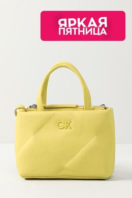 Calvin Klein: Жёлтая сумка 