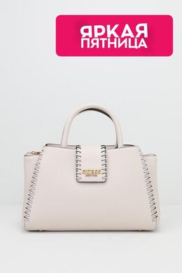 Guess: Бежевая сумка 