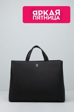 Tommy Hilfiger: Чёрная сумка  Essential