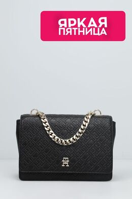 Tommy Hilfiger: Чёрная сумка  TH