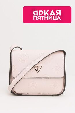 Guess: Бежевая сумка 