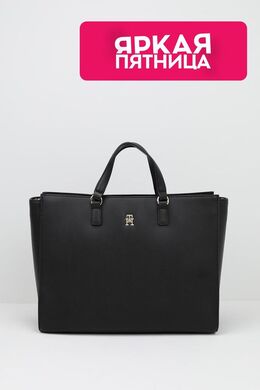 Tommy Hilfiger: Чёрная сумка  TH