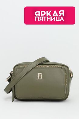 Tommy Hilfiger: Зелёная сумка  Soft