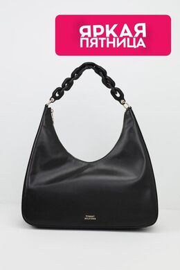 Tommy Hilfiger: Чёрная сумка  Soft
