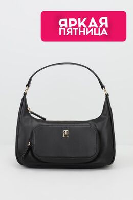 Tommy Hilfiger: Чёрная сумка  Soft