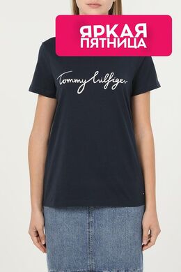 Tommy Hilfiger: Хлопковая футболка 