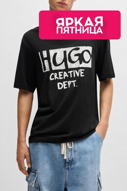 HUGO: Хлопковая футболка 