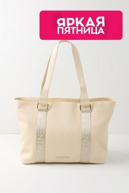 Valentino: Бежевая сумка 