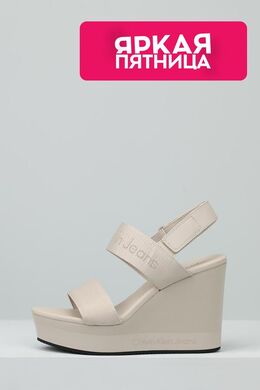 Calvin Klein: Белые сандалии 